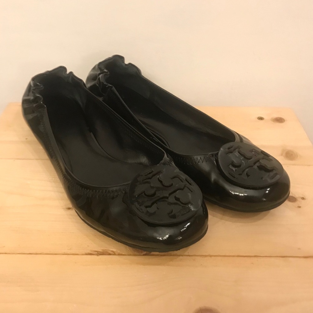 Tory Burch Black Flats